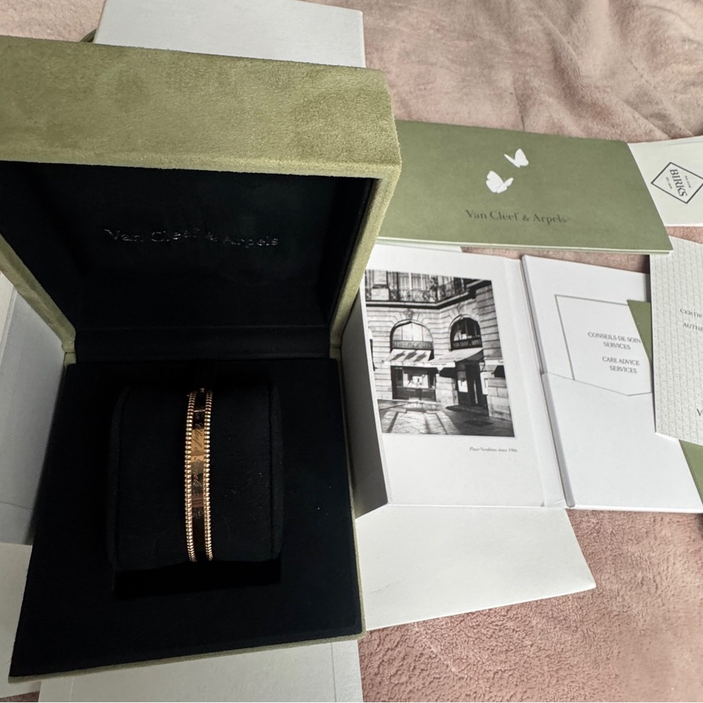 Van Cleef & Arpels Gold and Pink Bracelet
